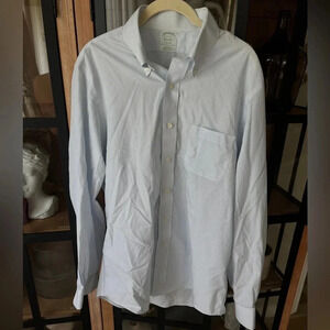 Vintage Brooks Brothers button down shirt long sleeve striped collar supima